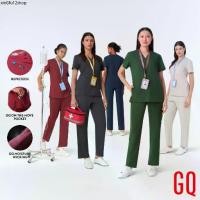 ราคา [ไม่ปักชื่อ] GQ Pro MED Women Scrub™ Premium Collection - เสื้อสครับผู้หญิง ผ้าสะท้อนน้ำ ใส่สบาย ยับยาก (ไม่ปักชื่อ) (1731357982144890753)