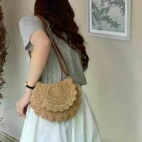 ราคา พร้อมส่ง 2 สี กระเป๋าถัก ถักลายน่ารัก corss body สายหนัง P292 แนะนำ (1732118303447418643)