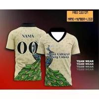 ราคา เสื้อยืดกีฬาสีขาว Peacock Indian ดีไซน์นกยูง Quick-Dry คอวี ปรับแต่งฟรี แสดงเสน่ห์ขององค์ประกอบทางวัฒนธรรม 890ef ฟรี (1731715251379669166)