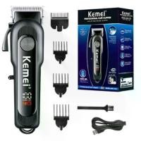 ราคา [จัดส่งทันที] ปัตตาเลี่ยนตัดผม Kemei แบบไร้สาย รุ่นใหม่ล่าสุด Kemei Professional Hair Clipper Model: KM-1132 ตัวเครื่องถูกออกแบบมาอย่างพิถีพิถัน ดีไซน์ล้ำสมัยโดดเด่นสวยงาม มีหน้าจอ LED (17318883073369