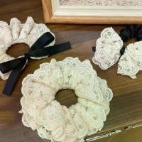ราคา ที่คาดผมลูกไม้ ขนาดใหญ่ สไตล์ Scrunchie ที่คาดผมสองชั้น ที่คาดผมลูกไม้ ดีไซน์ประณีต (1732376103176275472)
