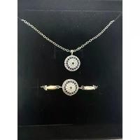 ราคา เซ็ทสร้อยคอ+สร้อยข้อมือ Evil eye จากตุรกี คําแนะนําผลิตภัณฑ์ใหม่ของเดือนนี้ สร้าง โชค ลาภดี โอนเสน่ห์ เพิ่ม โชคลาภ ทอง ปลอม เหมือน แท้ ถุงเงิน ถุงทอง เรียกทรัพย์ (1732328155028096906)