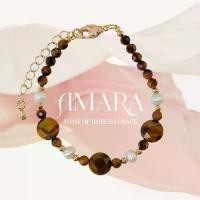 ราคา กำไล สร้อยข้อมือหินมงคล หินนำโชค หินตาเสือ ไทเกอร์อาย หินมุก | AMARA Bracelet - The Tiger Eye (1732375630851376294)