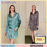 ราคา รหัส SDG23004 SABINA Nightwear ชุดนอนกระโปรง ผ้าซาติน แขนยาว night (1732359411612419963)