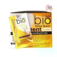 ราคา (24ซอง/กล่อง) Gold Bio Extra Super cream Treatment สีทอง บล็อกบัสเตอร์ (1731842559097604056)