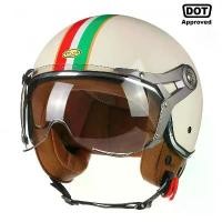 ราคา หมวกกันน็อคมอเตอร์ไซค์ย้อนยุค DOT 3/4 เปิดหน้า สำหรับผู้ชายและผู้หญิง สไตล์วินเทจ หมวกกันน็อคชอปเปอร์ Capacete De Moto เหมาะสำหรับจักรยานและสกู๊ตเตอร์ (1731351212593743135)