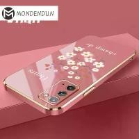 ราคา เคสสำหรับ SAMSUNG Galaxy Note 10 Note 10 Pro Note 10 Plus Note 20 Note 20 5G Note 20 Ultra เคสโทรศัพท์ตรง 6D เปลือกนิ่มชุบด้วยไฟฟ้า + ลายดอกเบญจมาศ Fleur champ de นุ่ม หรูหรา คุณ (1729632148052216766)