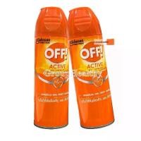 ราคา [COD] OFF!TM Active Insect Repellent 1 Spray ออฟ! แอคทีฟ อินเซคท์ รีเพลเลนท์ 1 สเปรย์กันยุง ผสม DEET ป้องกันยุง 170 กรัม/กระป๋อง (1732097657445254614)