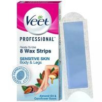 ราคา [พร้อมส่ง] Veet Professional Sensitive Skin Hair Removal Wax Strips 8 Strips | sensitive skin (1732044327583581197)