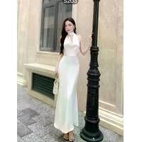 ราคา ชุดเดรส คล้องคอ สีขาว สีแดง Brand HiSo (1732493436716483751)