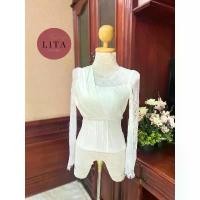 ราคา เสื้อทรงเจ้าหญิงไหมหลาบแท้ ทันสมัย เสื้อแขน ตุ๊กตา คอบัวแขนตุ๊กตา b lt _ brand เสื้ออก 60 นิ้วไซซ์ใหญ่ (1732234798988625550)