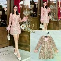 ราคา ARISARA BRANDเดรสผ้าทวิตแขนยาวสวยหรูดูแพง (1729941560264264401)