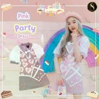 ราคา 8 Studio Brand เสื้อผ้าแบรนด์แท้การันตี มินิเดรส สีชมพูแขนสั้นขาว พิมพ์ลายน่ารักๆ ใส่ไปเที่ยว คาเฟ่ (1729486609732110713)