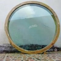 ราคา วงกบหน้าต่างวงกลม พร้อมกระจก ขนาด 100 ซม ทำจากไม้สัก ขนาดไม้หน้า 2 หนา 4 นิ้ว ขนาดกระจกหนา 5 มิล ขนาดของวงกลมวัดจากขอบนอก ไม่ทำสี Thithada wood (ธิธาดา งานไม้ทำเอง) (1731573692527183515)