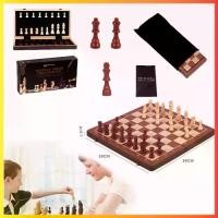 ราคา YYMALL-Wood Chess Set ชุดเกมกระดานหมากรุกพับได้ ชุดหมากฮอสหมากรุกแบบพกพา ชุดหมากรุกเริ่มต้น หมากรุกสากล หมากฮอส (1732248423700923574)