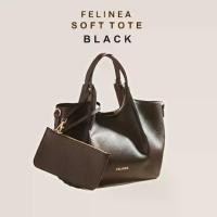 ราคา กระเป๋าแฟชั่น FELINEA รุ่น Soft Tote กระเป๋าผู้หญิงทรงโทส มี4 สี (Black/Taupe/Vanilla/Brown)+ Charm ห้อยกระเป๋าเรียกทรัพย์ (1732399808987432091)