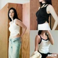 ราคา AMOUUR Signature Tank เสื้อกล้ามคอเหลี่ยมเก็บเอวเก็บทรง อก 28-42" (1731822070023488517)