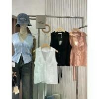 ราคา M1775 เสื้อแขนกุดลูกไม้คอจีน Classic Lace Tank Top มีบริการเก็บปลายทาง (1731938405836227694)