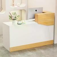 ราคา เคาน์เตอร์แคชเชียร์ 120/140cm โต๊ะแคชเชียร์ เคาน์เตอร์ เคาน์เตอร์รับส่งพัสดุ เคาน์เตอร์คิดเงิน โต๊ะเค้าเตอร์ Counter Bar ขนาด120cm (1732409199333246772)