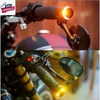ราคา ไฟเลี้ยวLEDแต่งปลายแฮนด์รถมอเตอร์ไซค์ ไฟสีขาว-ส้ม LED ไฟเลี้ยวปลายแฮนด์ Handle Bar Turn Signal Light เท่ๆ 1คู่ (1731677600222577866)