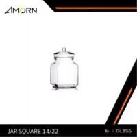 ราคา JJGLASS - ( AMORN ) JAR SQUARE 14/22 - โหลแก้วพร้อมฝา โหลแก้ว แฮนด์เมด แก้วใส จัดสวน COD (1731851653547328516)