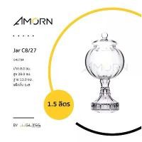 ราคา ( AMORN ) Jar C8/27 - โหลแก้วสูง โถแก้ว โหลแก้วพร้อมฝา แฮนด์เมด เนื้อใส สำหรับใส่ดอกไม้ หรือขนมต่างๆ (1732291386148029822)