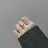 ราคา แหวนเงินแท้ S925 ญี่ปุ่นและเกาหลี สำหรับผู้หญิง แฟชั่น ลายคลื่นไม่สม่ำเสมอ แหวนเปิดเรียบ แหวนเงิน ชุบทอง ปี 2025 พร้อมสต็อก แหวน รุ่น jewelry mystery jar รูบิค คุโร มิ ห่วง สแตนเลส (173143465411022195