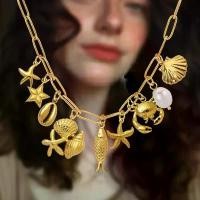 ราคา จี้สแตนเลส, จี้ปลาดาว, สร้อยคอ DIY, สร้อยข้อมือ DIY, สไตล์วันหยุดในมหาสมุทร, แฟชั่น cluster engagement ring jewelry mystery jar รูบิค คุโร มิ พวงกุญแจ สติช ของ แท้ แหวน รีบอร์น กล่อง จุ่ม (17314950431