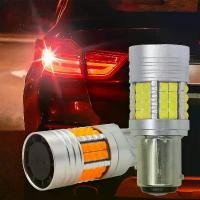 ราคา ภาพใหญ่ ไฟเลี้ยว LED หลอดไฟย้อนกลับ 1156 BA15S BAU15S P21W T20 7440 7443 ไฟเบรค 36SMD led lights car รถยนต์ (1731723915320592997)