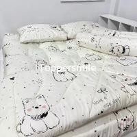 ราคา Topperหนาพิเศษ8นิ้ว 1 แถมปลอกหมอน2ใบ ผ้าคอตตอนนุ่มลื่นไม่ระคายเคืองต่อผิว มีขนาด3.5/5/6ฟุต มีสายรัด4มุม ใยหนา4ชั้น (1731382414195787108)