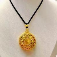 ราคา สร้อยคอ Pi Xiu, ทองทราย, สร้อยคอเชือกสีดำ, โซ่เสื้อกันหนาว, ปรับได้, สร้อยคอดีไซน์ลูกคิด (1732428171508679869)