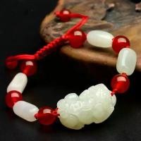 ราคา สร้อยข้อมือปี่เซียะสีเหอเทียน, สีหยกนำโชค, สร้อยข้อมือเชือกสีดำ, สร้อยข้อมือทอ Pi Chu เชือกสีแดง, เหมาะสำหรับคู่รัก, ปี 2025 (1731946682321503235)