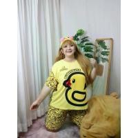 ราคา ชุดนอนผ้าเด้งลายเป็ด Sugar duck ไซส์ใหญ่ (1729570826549037193)
