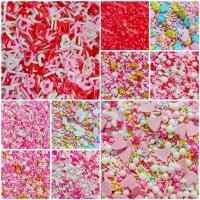 ราคา Valentine's day Sprinkle Sugar น้ำตาลตกแต่งหน้าเค้ก น้ำตาลตกแต่งขนม 50 กรัม (1729975213199558769)