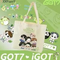 ราคา NEW ป๋าผ้าแคนวาส ถุงผ้า " GOT7 " ลูกนก IGOT7 Tote Bag เหมาะสําหรับสไตล์การสวมใส่ทุกประเภท CONCERT IN BANGKOK Canvas Tote Bag#49 (1731683808181847644)