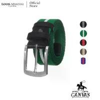 ราคา Louis Montini เข็มขัดผ้า แคนวาสผสมหนังแท้ เข็มขัดผู้ชาย เข็มขัดแฟชั่น Canvas Belt MCT19 สินค้าดี (1731712464354707952)