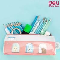 ราคา Deli กระเป๋าดินสอ ทรง 3 เหลี่ยม ลายการ์ตูนน่ารัก หนัง Canvas ซองใส่ดินสอ กล่องดินสอ ใส่เครื่องสำอางค์ Pencil case (1731538420718143167)
