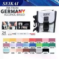 ราคา [COD] SEIKAI ชุดปากกา 2 หัว SEIKAI MARKER 24 สี (1732472348941124691)