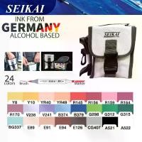 ราคา SEIKAI ชุดปากกา 2 หัว SEIKAI MARKER 24 สี (1730725356840192663)