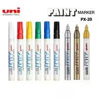 ราคา Uni ปากกาเพ้นท์มาร์คเกอร์ ยูนิ PX-20 PAINT Marker ชนิดหัวกลม ขนาด.2.2-2.8 มม. เขียนได้หลายพื้นผิว กันน้ำ (ราคา 1 แท่ง) COD (1732441700376938447)