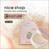 ราคา แป้งพัฟ 2 ชั้น Nice Shop Double Skin Whitening แป้งเกาหลี มีกระจกและพัฟในตัว หน้าเนียนติดทนยาวนาน (1729435862007646279)