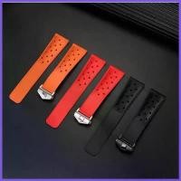 ราคา สายซิลิโคนระบายอากาศ ขนาด 22 มม. เหมาะสำหรับ TAG Heuer FORMULA 1 การแข่งรถ Carrera Race MONACO สายนาฬิกายาง 22 มม. สำหรับนาฬิกาผู้ชาย อุปกรณ์เสริม (1731349054681417450)