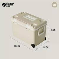 ราคา New Arrival Cooler Box26L กระติกน้ำแข็งมีล้อ26ลิตร กระติกน้ำแข็งล้อลาก กระติกน้ำแข็งมีที่วางแก้ว (1732127046146295210)