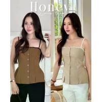 ราคา TOPBASIX - Honey lace top เสื้อสายเดี่ยวกระดุมดอกไม้ (1732069544663615154)