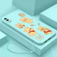 ราคา เคสโทรศัพท์, เคสสำหรับ Vivo Y93, Vivo Y91C, Vivo Y1S, Vivo Y91i, Vivo Y97, ดีไซน์ Winnie the Pooh Honey น่ารัก, ตัวป้องกันซิลิโคนเหลว, ผิวเรียบ, กันชนกันกระแทก, พร้อมเชือกเส้นเล็ก, ดีไซน์ใหม่ล่าสุด (1