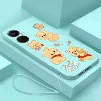ราคา เคสโทรศัพท์, สำหรับ OnePlus Nord CE 3 Lite และ OnePlus Nord CE 2 Lite, ดีไซน์ Winnie the Pooh Honey น่ารัก, ตัวป้องกันซิลิโคนเหลว, ผิวเรียบและกันกระแทก, ฝาครอบกันชน, พร้อมเชือกเส (1730002884331080279)