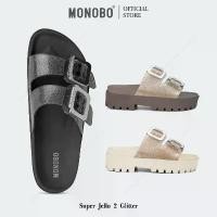 ราคา MONOBO รุ่น Super Jello2 Glitter รองเท้าแตะแบบสวมแฟชั่นส้นแบนหน้าฝน ของแท้ 100% COD (1731773559530751598)