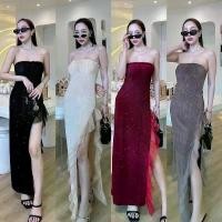ราคา Gala Glitter ชุดเดรสยาวออกงาน เดรสกลิตเตอร์ (1729885830264621580)