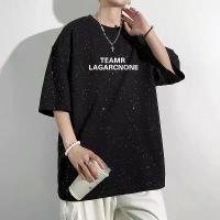 ราคา เสื้อยืดคอกลมสีดำกลิตเตอร์ (Glitter) เสื้อลำลองใส่ได้ทั้งชายและหญิง ใส่สบายมีลายมากกว่า100ลาย (1731764563873990280)