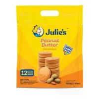 ราคา Julie's peanut butter biscuit จูลี่ แครกเกอร์จูลี่ บิสกิตเนยถั่ว ห่อใหญ่ 360g (1730393716246087762)